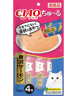CIAO Churu Deluxe Salmon & Hokkaido Scallop Paste