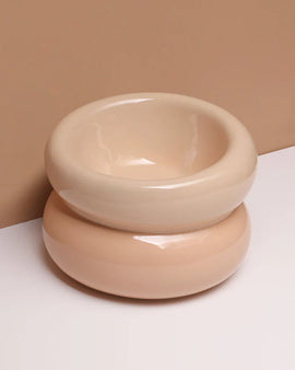 Souffle Pet Bowl - Cream Beige