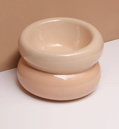 Souffle Pet Bowl - Cream Beige