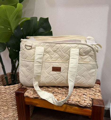 Beige Lightweight Pet Carrier