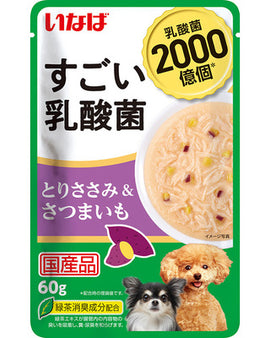 Inaba Chicken & Sweet Potato Food Pouch w/ Probiotics Single Pack