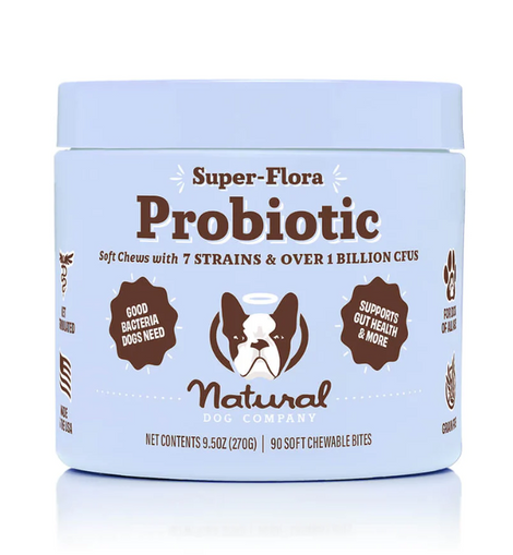 NATURAL DOG COMPANY Super-Flora Probiotic Supplement
