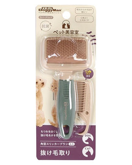 Doggyman Pet Beauty Salon Square Slicker Brush Mini for Dogs and Cats