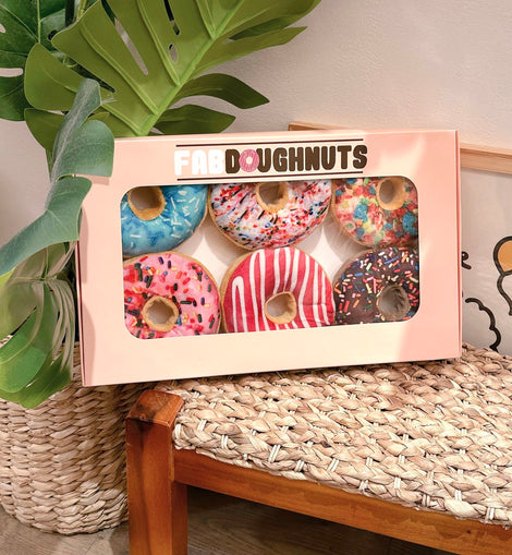 Box of Doughnuts Squeaky Dog Toy