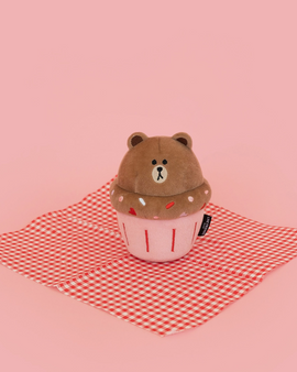 Zippypaws Line Friends Nomnomz Cupcake - Brown