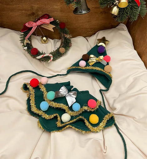 CHRISTMAS DECORATION PROPS SET FOR PET