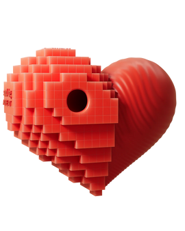 SANDDOG ART HEART Chewing Toy