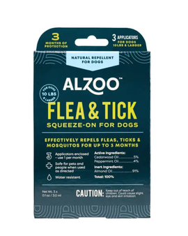 ALZOO Plant-Based Flea & Tick Squeeze-On For Dogs