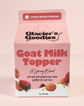 Goat Milk Topper with Strawberry, Bee Pollen
