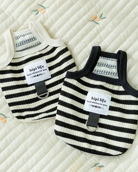 Summer Stripe Tank Top with Harness Ring