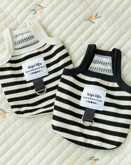 Summer Stripe Tank Top with Harness Ring