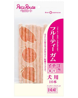 PetzRoute Strawberry Gum Dental Sticks