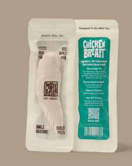 Freeze-Dried Chicken Breast Treats For Dogs & Cats — Single Ingredient, Grab-And-Go Packs