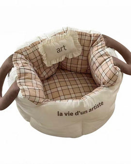 Portable Handheld Pet Bed - Brown