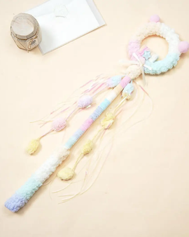 Magic Ring Shaped Cat Wand Toy-Pink