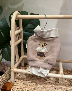 Preppy Bear Vest & Shirt Set
