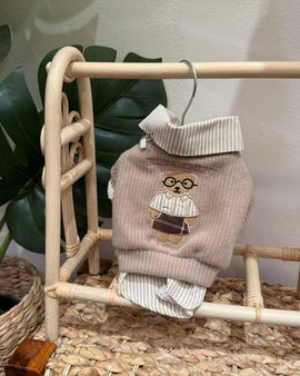 Preppy Bear Vest & Shirt Set