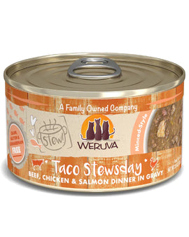 WERUVA Taco Stewsday Beef Chicken & Salmon Dinner in Gravy