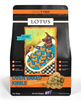 Lotus Wholesome Grain-Free Duck & Cassava Recipe Dry Dog Food 4LBS