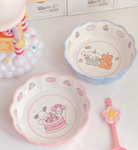 Cartoon Ruffle Ceramic Bowl