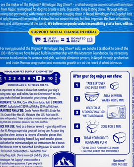 Himalayan Dog Chew Cheese Small