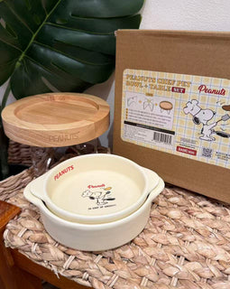 Paris Dog Peanuts Chef Bowl & Table Set