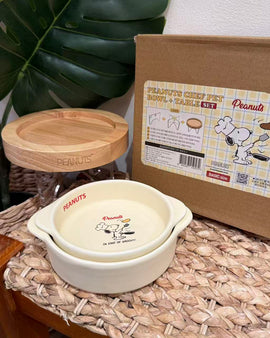 Paris Dog Peanuts Chef Bowl & Table Set