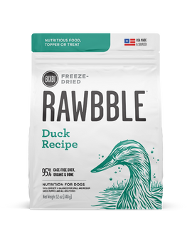 Rawbble Freeze-Dried Food for Dogs – Duck Recipe