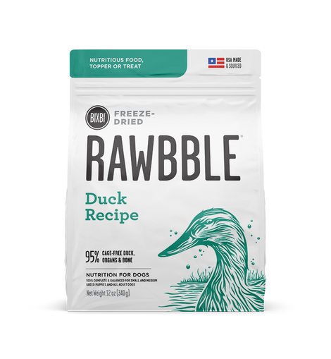 Rawbble Freeze-Dried Food for Dogs – Duck Recipe