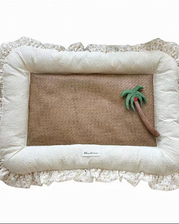 Summer Pet Cooling Mat for Dog Beds & Cat Mats – Durable, Cooling Woven Straw, Non-Stick (Hair-Resistant)
