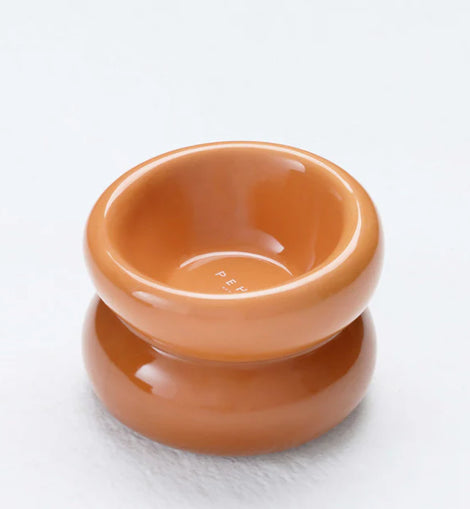 Souffle Pet Bowl - Amber Orange