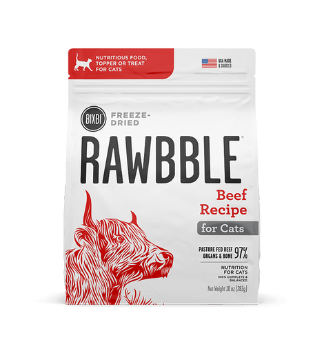 Rawbble Freeze-Dried Food for Cats – Beef Recipe