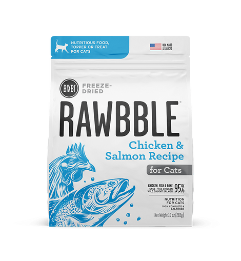 Rawbble Freeze-Dried Food for Cats – Chicken & Salmon Recipe