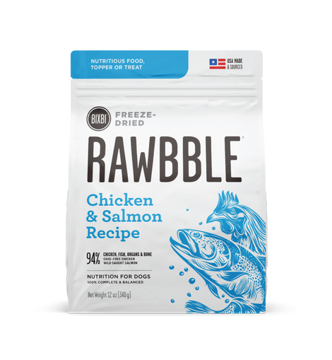 Rawbble Freeze-Dried Food for Dogs – Chicken & Salmon Recipe