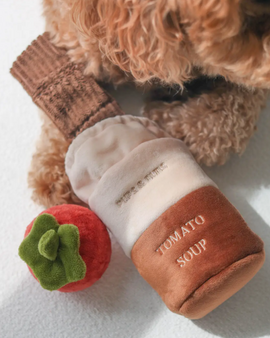 Tomato Soup Nosework Enrichment Toy | Snuffle | Squeaker