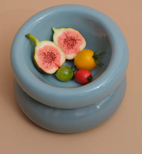 Souffle Pet Bowl - Frozen Blue