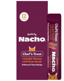 Made By Nacho Lickable Mousse with Bone Broth - Salmon & Tuna Recipe