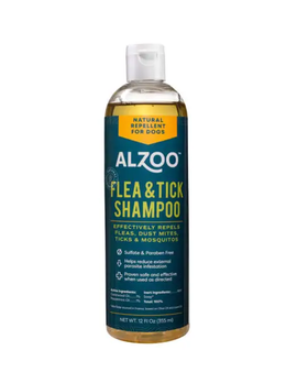 ALZOO Palnt-Based Flea & Tick Shampoo, 12oz