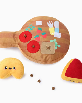 Hugsmart Pet - Picnic Time | Cheese Board - Dog Plush Toy