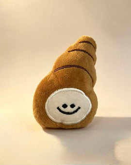Cream Croissant Dog Toy