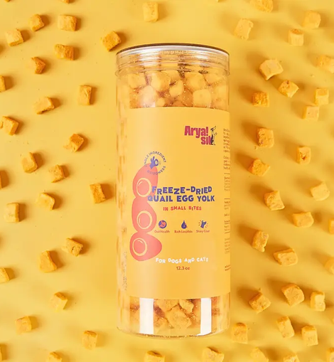 Arya Sit Freeze Dried Quail Egg Yolk Bites