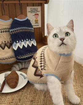 Cozy Vintage Fair Isle Sweater