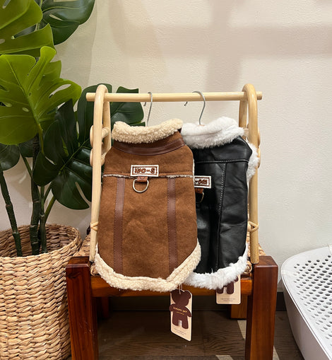 High-Neck Sherpa Fleece Vest