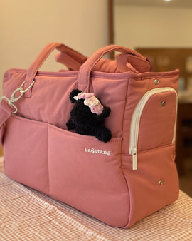 check two in one shoulder bag (pink) S