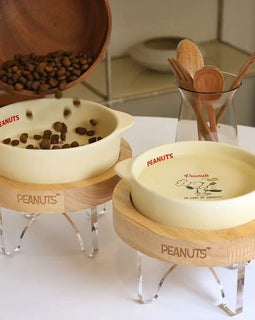 Paris Dog Peanuts Chef Bowl & Table Set
