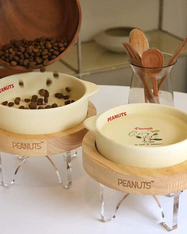 Paris Dog Peanuts Chef Bowl & Table Set