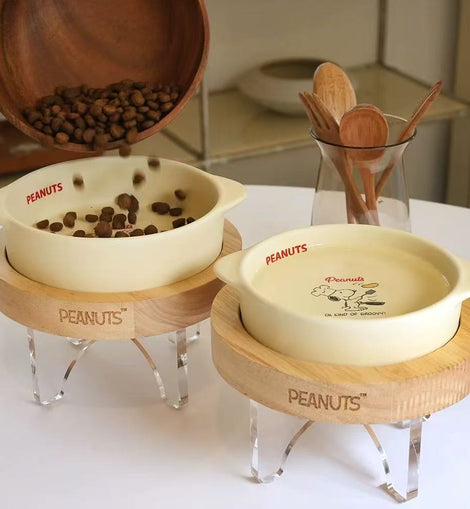 Paris Dog Peanuts Chef Bowl & Table Set