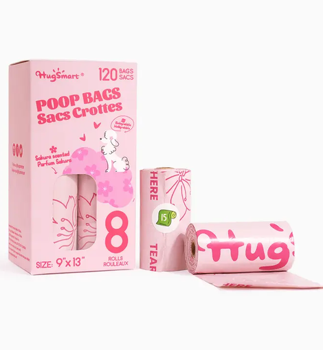 Hugsmart Pet - Poop Bag | Sakura Poop Bags 8pack