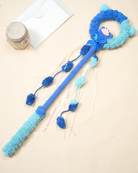 Magic Ring Shaped Cat Wand Toy-Blue