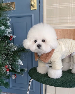 Four-legged Quilted Fleece Jacket - White